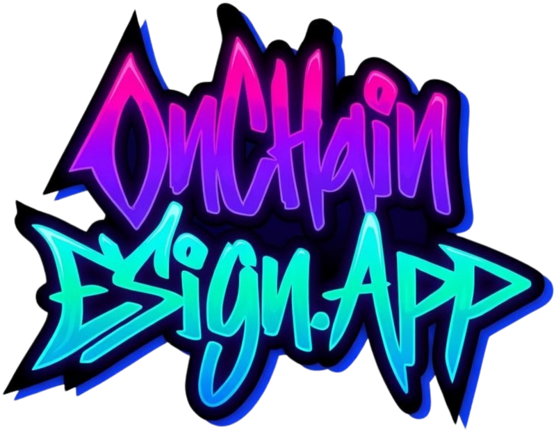 OnChainESign.App graffiti logo
